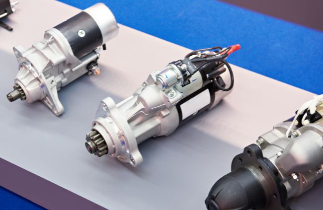 Starter motor units on display ready for installation during a starter motor replacement in Sydney by True Blue Mobile Mechanics. Starter motor units on display ready for installation during a starter motor replacement in Sydney by True Blue Mobile Mechanics.